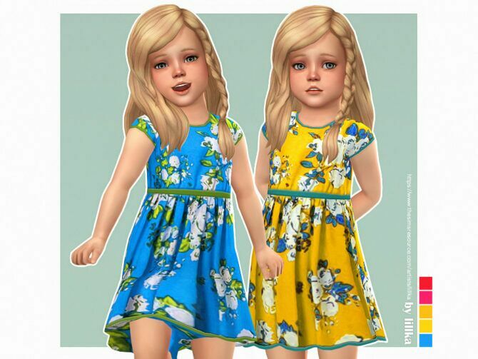 Dinah Dress By Lillka 1 Dinah Dress By Lillka Sims 4 CC