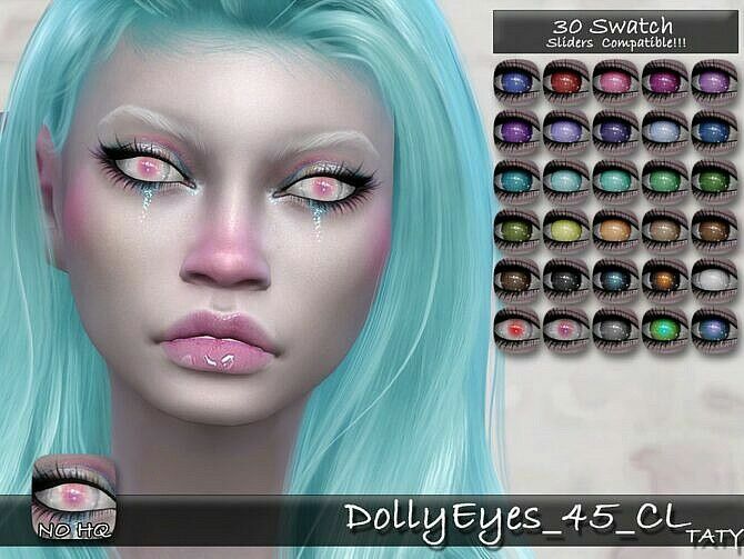 Dolly Eyes 45 CL By Tatygagg 1 Dolly Eyes 45 CL By Tatygagg Sims 4 CC