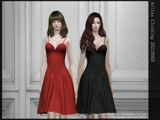 Dress 20210503 By Arltos 1 Dress 20210503 By Arltos Sims 4 CC