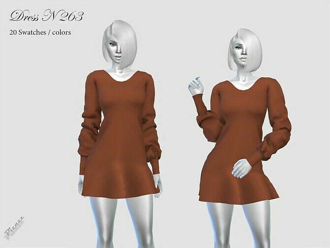 Dress N 263 By Pizazz 1 Dress N 263 By Pizazz Sims 4 CC