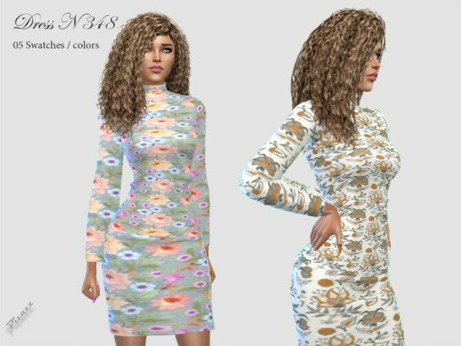 Dress N 348 By Pizazz 1 Dress N 348 By Pizazz Sims 4 CC