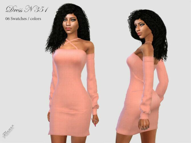 Dress N 351 By Pizazz 1 Dress N 351 By Pizazz Sims 4 CC