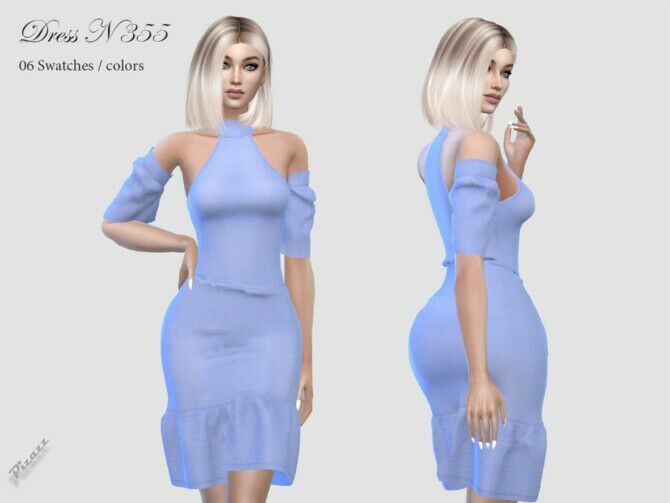 Dress N 355 By Pizazz 1 Dress N 355 By Pizazz Sims 4 CC