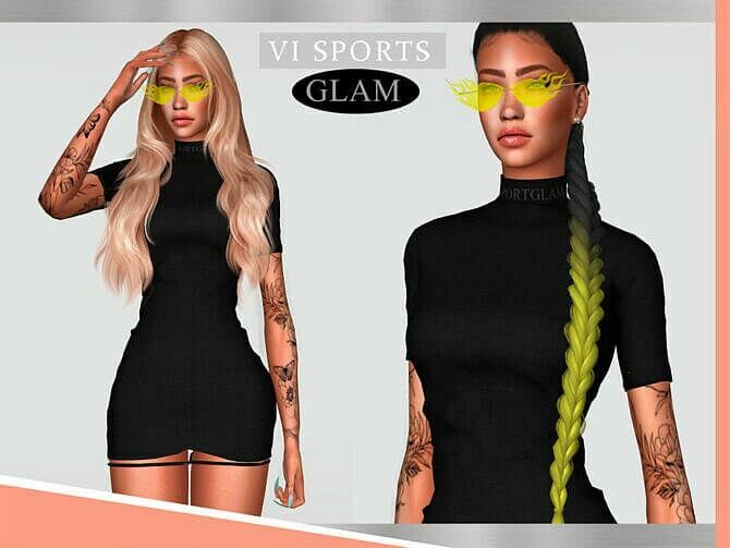 Dress Sportglam VI – III By VIY Sims 1 Dress Sportglam VI – III By VIY Sims Sims 4 CC