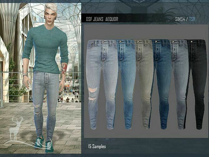 DSF Jeans Aequor 1 DSF Jeans Aequor Sims 4 CC