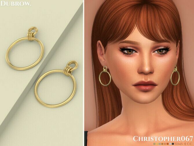 Dubrow Earrings By Christopher067 1 Dubrow Earrings By Christopher067 Sims 4 CC