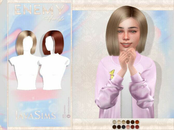 Enemy (Child Hair) By Javasims 1 Enemy (Child Hair) By Javasims Sims 4 CC