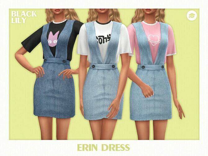 Erin Dress By Black Lily 1 Erin Dress By Black Lily Sims 4 CC