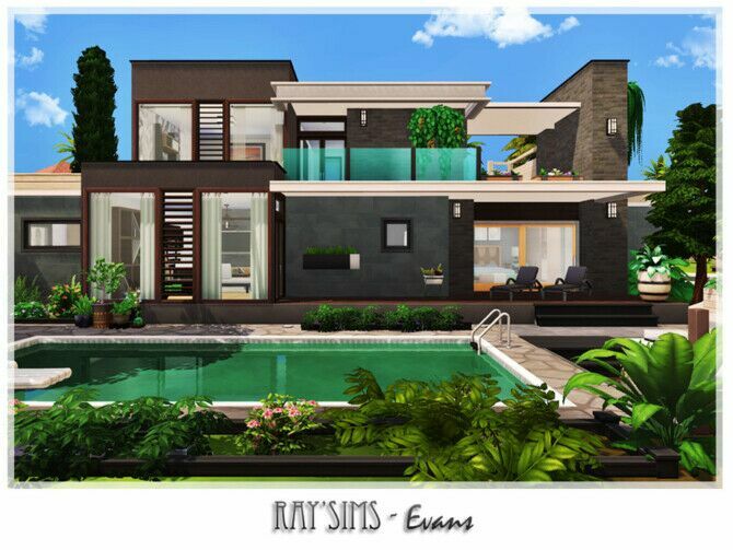 Evans House By Ray_Sims 1 Evans House By Ray_Sims Sims 4 CC