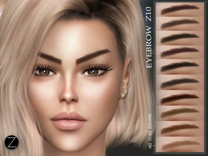 Eyebrow Z10 By Zenx 1 Eyebrow Z10 By Zenx Sims 4 CC