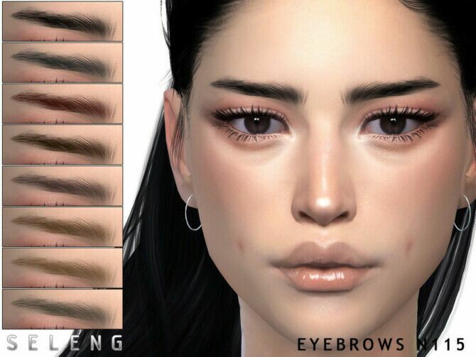 Eyebrows N115 By Seleng 1 Eyebrows N115 By Seleng Sims 4 CC