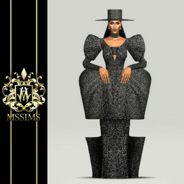 Fall 2020 Gown & HAT And Streets Pose At Mssims 3 sims 4 cc fall 2020 gown hat and streets pose at mssims 2