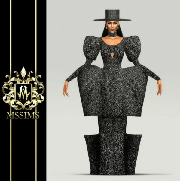 Fall 2020 Gown & HAT And Streets Pose At Mssims 4 sims 4 cc fall 2020 gown hat and streets pose at mssims 3