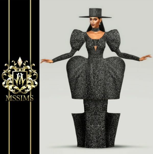 Fall 2020 Gown & HAT And Streets Pose At Mssims 2 sims 4 cc fall 2020 gown hat and streets pose at mssims 4