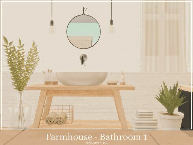 Farmhouse Bathroom 1 By Mini Simmer 2 sims 4 cc farmhouse bathroom 1 by mini simmer 2