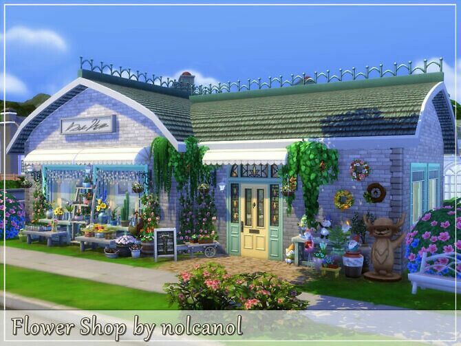 Flower Shop By Nolcanol 1 Flower Shop By Nolcanol Sims 4 CC