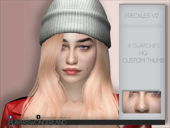 Freckles V2 By Playerswonderland 1 Freckles V2 By Playerswonderland Sims 4 CC