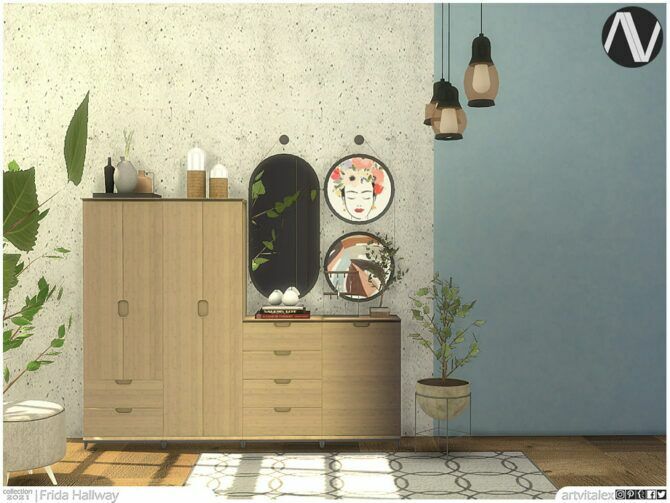 Frida Hallway By Artvitalex 1 Frida Hallway By Artvitalex Sims 4 CC