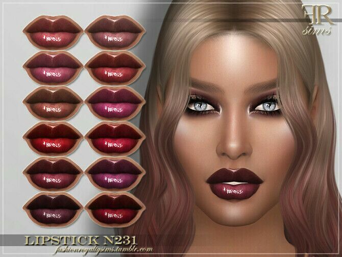 FRS Lipstick N231 By Fashionroyaltysims 1 FRS Lipstick N231 By Fashionroyaltysims Sims 4 CC