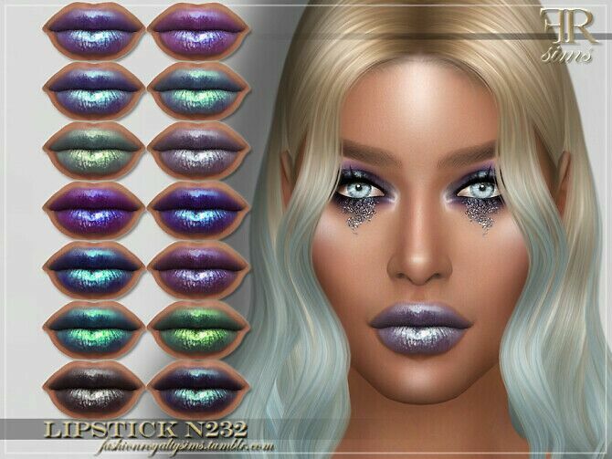 FRS Lipstick N232 By Fashionroyaltysims Sims 4 CC