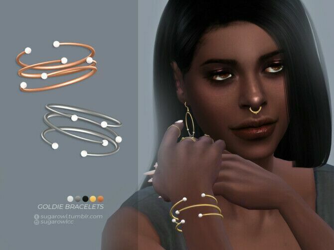 Goldie Bracelets By Sugar Owl 1 Goldie Bracelets By Sugar Owl Sims 4 CC