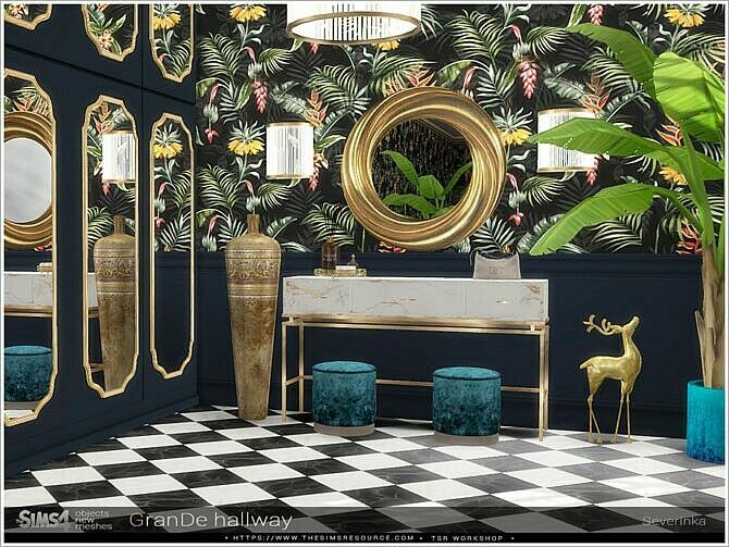 Grande Hallway By Severinka 2 sims 4 cc grande hallway by severinka 2