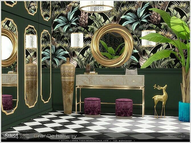 Grande Hallway By Severinka 3 sims 4 cc grande hallway by severinka 3