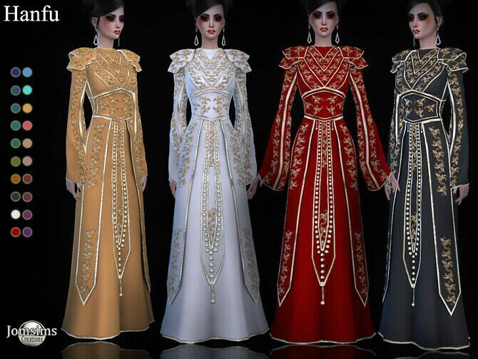 Hanfu Dress By Jomsims 1 Hanfu Dress By Jomsims Sims 4 CC