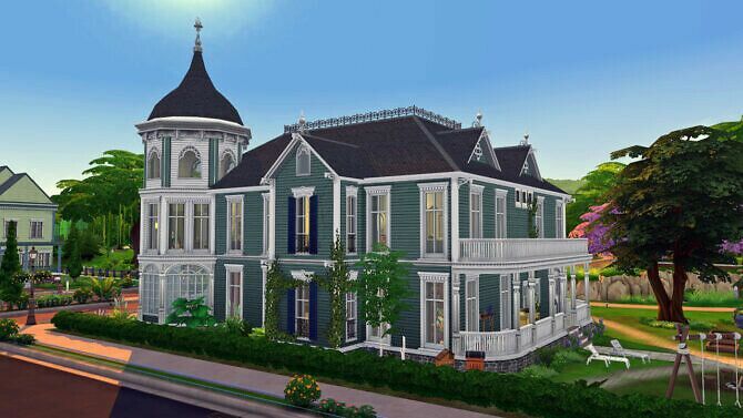Haunted Paranormal Manor At Frenchie SIM 2 sims 4 cc haunted paranormal manor at frenchie sim 2