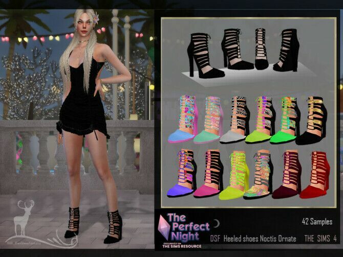 Heeled Shoes Noctis Ornate By Dansimsfantasy 1 Heeled Shoes Noctis Ornate By Dansimsfantasy Sims 4 CC