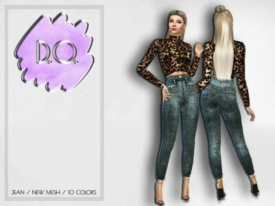 High Waisted Jeans 35 By D.o.lilac Sims 4 CC