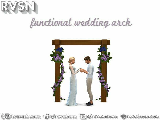 Holy Marchrimony Wedding Arches By Ravasheen 2 sims 4 cc holy marchrimony wedding arches by ravasheen 2