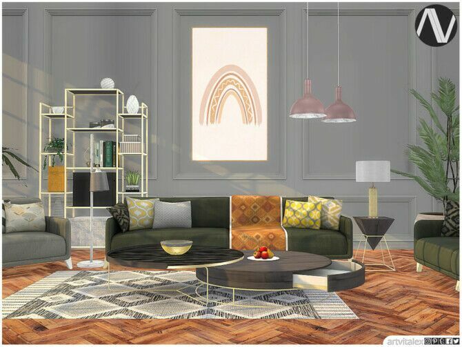 Huntington Living Room By Artvitalex 3 sims 4 cc huntington living room by artvitalex 2