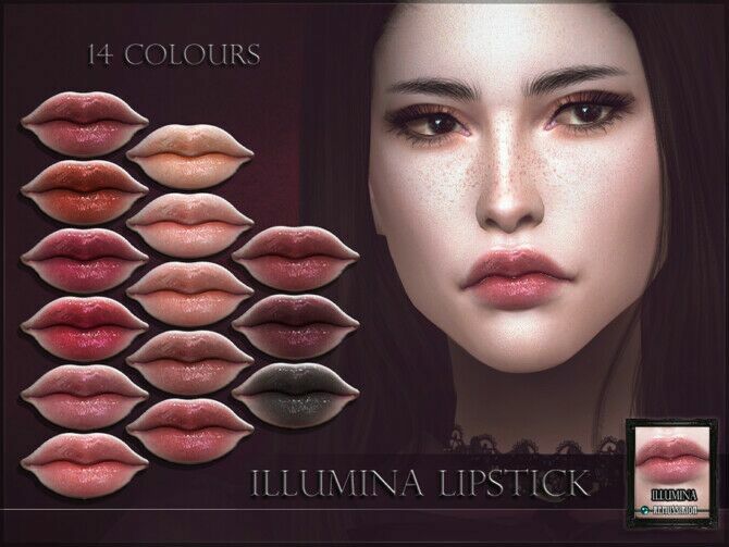 Illumina Lipstick By Remussirion 1 Illumina Lipstick By Remussirion Sims 4 CC