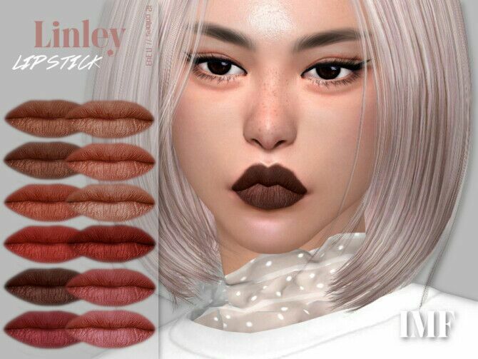 IMF Linley Lipstick N.343 By Izziemcfire 1 IMF Linley Lipstick N.343 By Izziemcfire Sims 4 CC
