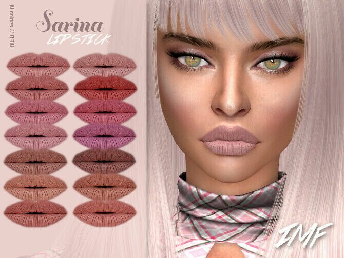IMF Sarina Lipstick N.314 By Izziemcfire 1 IMF Sarina Lipstick N.314 By Izziemcfire Sims 4 CC