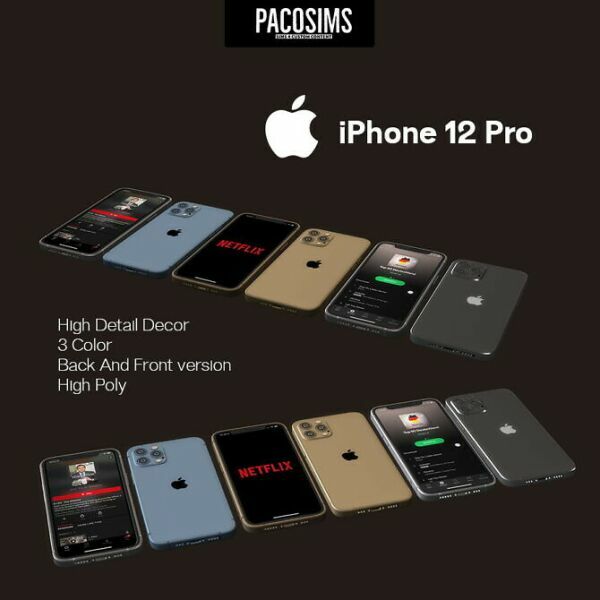 Iphone 12 PRO Deco At Paco Sims 1 Iphone 12 PRO Deco At Paco Sims Sims 4 CC