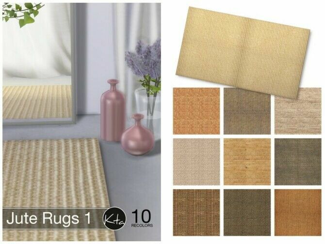 Jute Rugs 1 At Ktasims 1 Jute Rugs 1 At Ktasims Sims 4 CC
