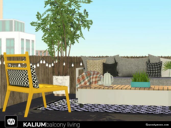 Kalium Balcony Outdoor Living Furniture By Wondymoon 2 sims 4 cc kalium balcony outdoor living furniture by wondymoon 2