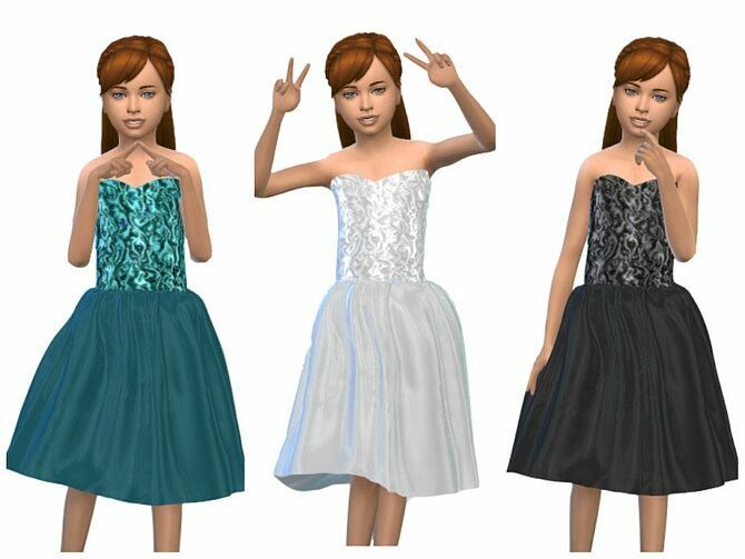 Keycamz Girl’s Dress 0426 3 By Erinaok 1 Keycamz Girl’s Dress 0426 3 By Erinaok Sims 4 CC