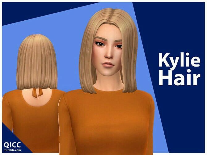 Kylie Hair By Qicc 1 Kylie Hair By Qicc Sims 4 CC