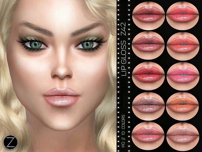 LIP Gloss Z42 By Zenx 1 LIP Gloss Z42 By Zenx Sims 4 CC