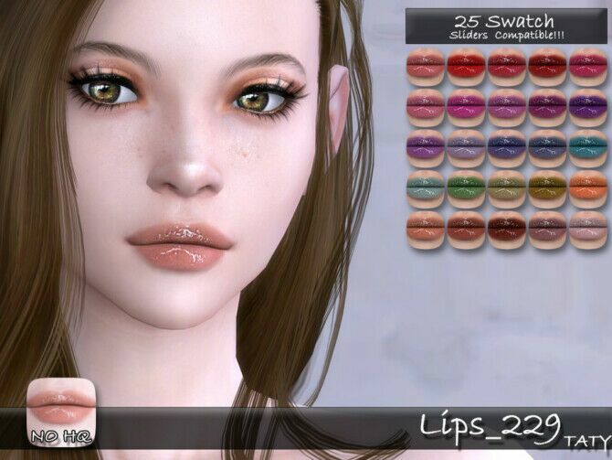 Lips 229 By Tatygagg 1 Lips 229 By Tatygagg Sims 4 CC