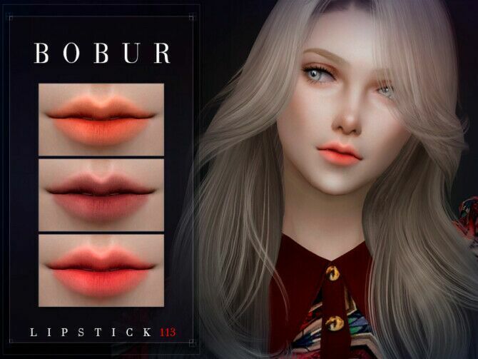 Lipstick 113 By Bobur3 1 Lipstick 113 By Bobur3 Sims 4 CC