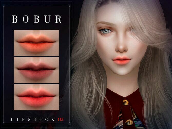 Lipstick 113 By Bobur3 3 sims 4 cc lipstick 113 by bobur3 2