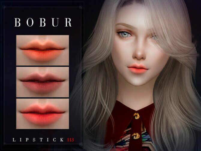 Lipstick 113 By Bobur3 2 sims 4 cc lipstick 113 by bobur3 3