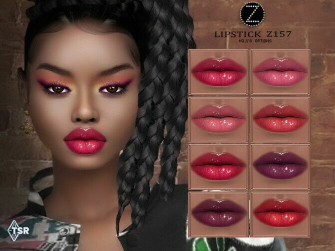 Lipstick Z157 By Zenx 1 Lipstick Z157 By Zenx Sims 4 CC