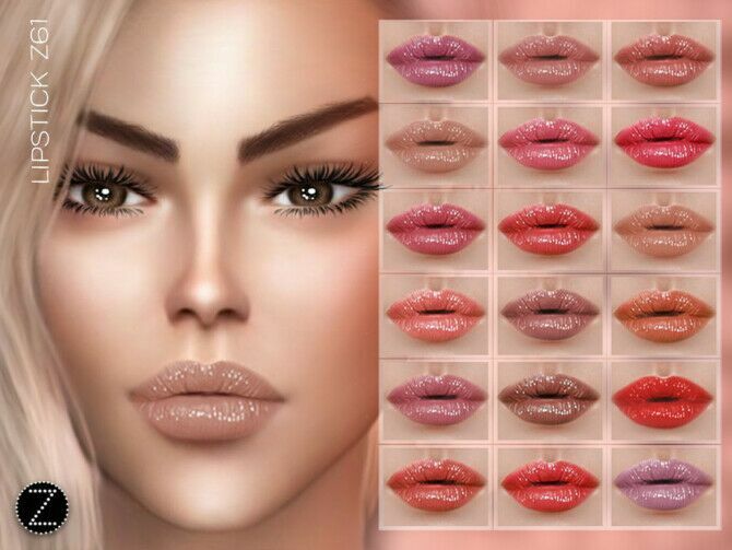 Lipstick Z61 By Zenx 1 Lipstick Z61 By Zenx Sims 4 CC
