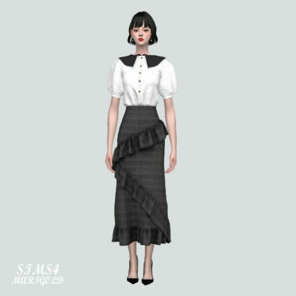 Long Skirt Sf At Marigold 4 sims 4 cc long skirt sf at marigold 4
