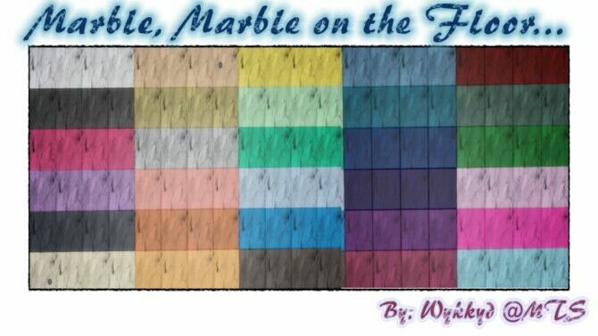 Marble ON The Floor – Tiles By Wykkyd 1 Marble ON The Floor – Tiles By Wykkyd Sims 4 CC